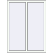 KORSA OPTIMUM REHAU EURO 70 1000x1350 mm RAL 9016 Traffic white two-sided