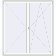Tilt-and-Turn 2120x2300 mm KORSA ENERGY-SAVING REHAU SYNEGO MD