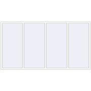 Вікна 3000x1600 мм REHAU Euro 70 RAL 9016 Traffic white з двох сторін
