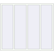 Okna skrzydłowe 1800x1600 mm KORSA ALU STANDARD 72 RAL 9016 Traffic white dwustronny
