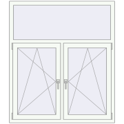 KORSA ENERGY-SAVING REHAU SYNEGO MD 1300x1500 mm