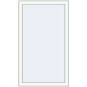 Вікна 720x1150 мм Altest Pony 375 RAL 9016 Traffic white з двох сторін