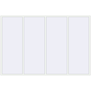 Вікна 3600x2400 мм Altest Pony 375 RAL 9016 Traffic white з двох сторін