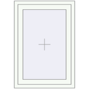 Вікна 700x1007 мм Altest Pony 375 RAL 9016 Traffic white з двох сторін