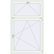 REHAU BRILLANT DESIGN 1100x1800 mm RAL 9016 Traffic white two-sided