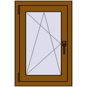 Tilt-and-Turn 530x790 mm KORSA OPTIMUM REHAU EURO 70