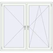 ENERGY-SAVING REHAU SYNEGO MD 1560x1460 mm