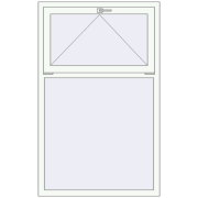 KORSA BRILLANT DESIGN 1000x1600 mm RAL 9016 Traffic white two-sided