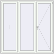 Aluprof MB86 (aluminum) 1800x1800 mm