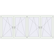 Tilt-and-Turn 2730x1210 mm KORSA OPTIMUM REHAU EURO 70