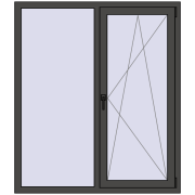 Tilt-and-Turn 1300x1500 mm KORSA ENERGY-SAVING REHAU SYNEGO MD