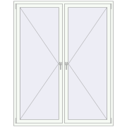 REHAU OPTIMUM EURO-DESIGN 70 1600x2000 mm RAL 9016 Traffic white two-sided