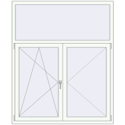 Tilt-and-Turn 1450x1750 mm KORSA OPTIMUM REHAU EURO 70