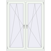Tilt-and-Turn 1300x1650 mm KORSA OPTIMUM REHAU EURO 70