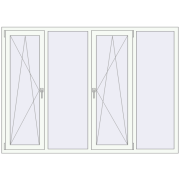 KORSA OPTIMUM REHAU EURO 70 2100x1500 mm
