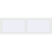 REHAU OPTIMUM EURO-DESIGN 70 2000x620 mm RAL 9016 Traffic white two-sided