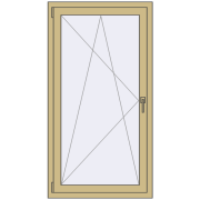 KORSA ALU STANDARD 72 800x1500 mm RAL 1000 Green beige two-sided