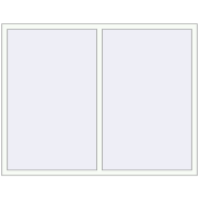 Tilt-and-Turn 1800x1400 mm KORSA BRILLANT DESIGN RAL 9016 Traffic white two-sided