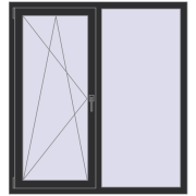 REHAU EURO 70 OPTIMUM 1300x1400 mm
