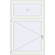 Tilt-and-Turn 1050x1650 mm KORSA OPTIMUM REHAU EURO 70