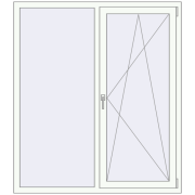 Вікна 1400x1600 мм REHAU Euro 70