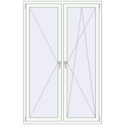 Tilt-and-Turn 1300x2040 mm KORSA BRILLANT DESIGN