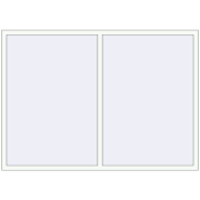 Okna skrzydłowe 2100x1500 mm KORSA ALU STANDARD 72 RAL 9016 Traffic white dwustronny