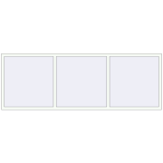 KORSA OPTIMUM REHAU EURO 70 2850x1000 mm RAL 9016 Traffic white two-sided