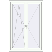 Fenêtres 1000x1500 mm REHAU Euro-Design 60
