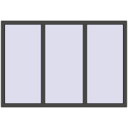 REHAU ENERGY-SAVING SYNEGO MD 1780x1220 mm BASALT_GREY two-sided