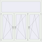 KORSA OPTIMUM REHAU EURO 70 1800x1800 mm