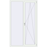 KORSA OPTIMUM REHAU EURO 70 1300x2200 mm