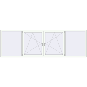 KORSA OPTIMUM REHAU EURO 70 3500x1100 mm