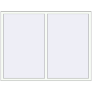 Okna skrzydłowe 1940x1410 mm KORSA ALU STANDARD 72 RAL 9016 Traffic white dwustronny