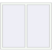 KORSA BRILLANT DESIGN 1260x1160 mm RAL 9016 Traffic white two-sided