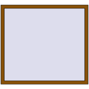 KORSA BRILLANT DESIGN 1300x1200 mm GOLDEN OAK two-sided