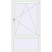 Tilt-and-Turn 1000x1800 mm KORSA OPTIMUM REHAU EURO 70