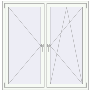 KORSA ENERGY-SAVING REHAU SYNEGO MD 1450x1500 mm