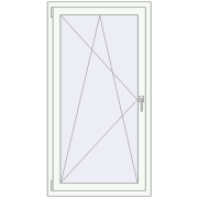 REHAU EURO70 800x1500 mm