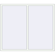 KORSA BRILLANT DESIGN 1680x1480 mm RAL 9016 Traffic white two-sided