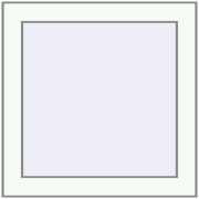Вікна 500x500 мм REHAU Euro 60 RAL 9016 Traffic white з двох сторін