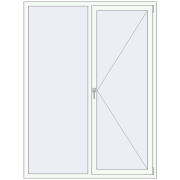 Вікна 1500x2000 мм REHAU Euro 60 RAL 9016 Traffic white з двох сторін
