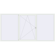 REHAU ENERGY-SAVING SYNEGO MD 3560x1800 mm RAL 9016 Traffic white two-sided