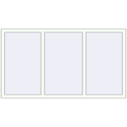 Tilt-and-Turn 1800x1000 mm KORSA ENERGY-SAVING REHAU SYNEGO MD RAL 9016 Traffic white two-sided