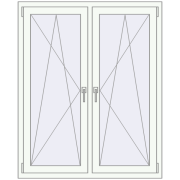 Tilt-and-Turn 1240x1400 mm KORSA BRILLANT DESIGN