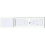 REHAU Euro 70 2460x610 mm