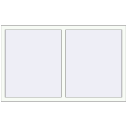 Tilt-and-Turn 1700x1000 mm REHAU EURO 70 RAL 9016 Traffic white two-sided
