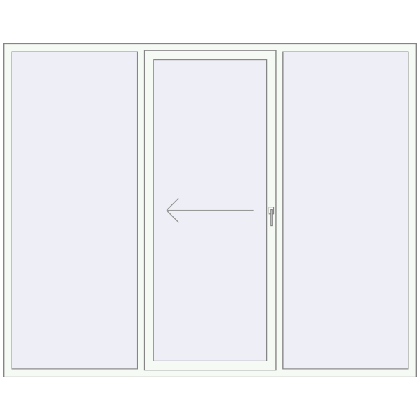 Przesuwane drzwi tarasowe 2600x2100 mm Patio door (REHAU SYNEGO)