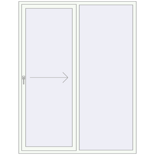 Przesuwane drzwi tarasowe 1700x2200 mm Patio door (REHAU Brillant 70)