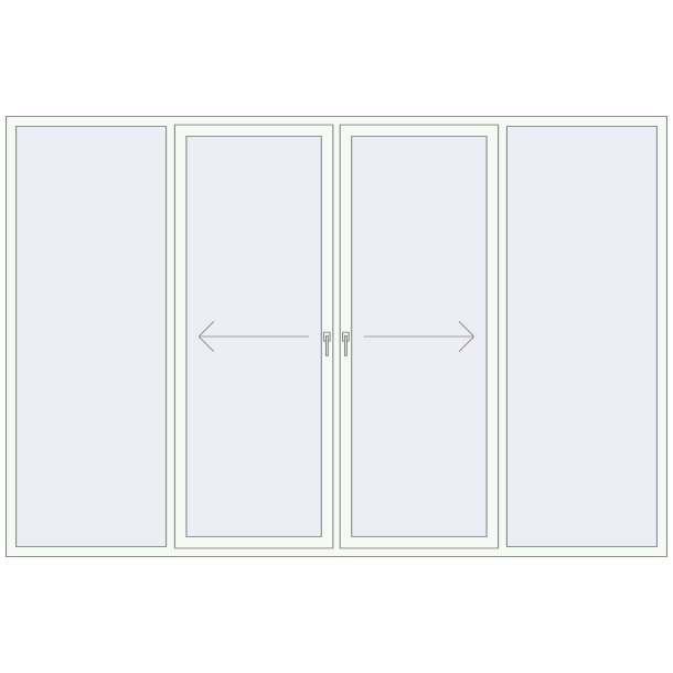 Terrassenschiebetüren 3300x2200 mm Patio door (Synego)